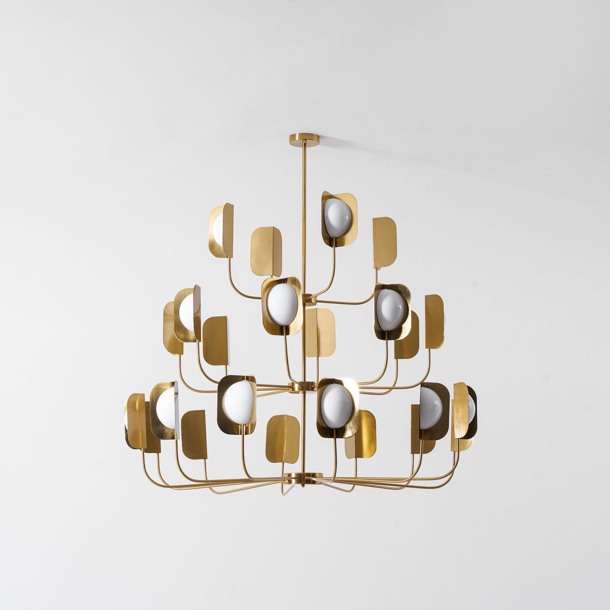 Axis Brass Leaf Chandelier