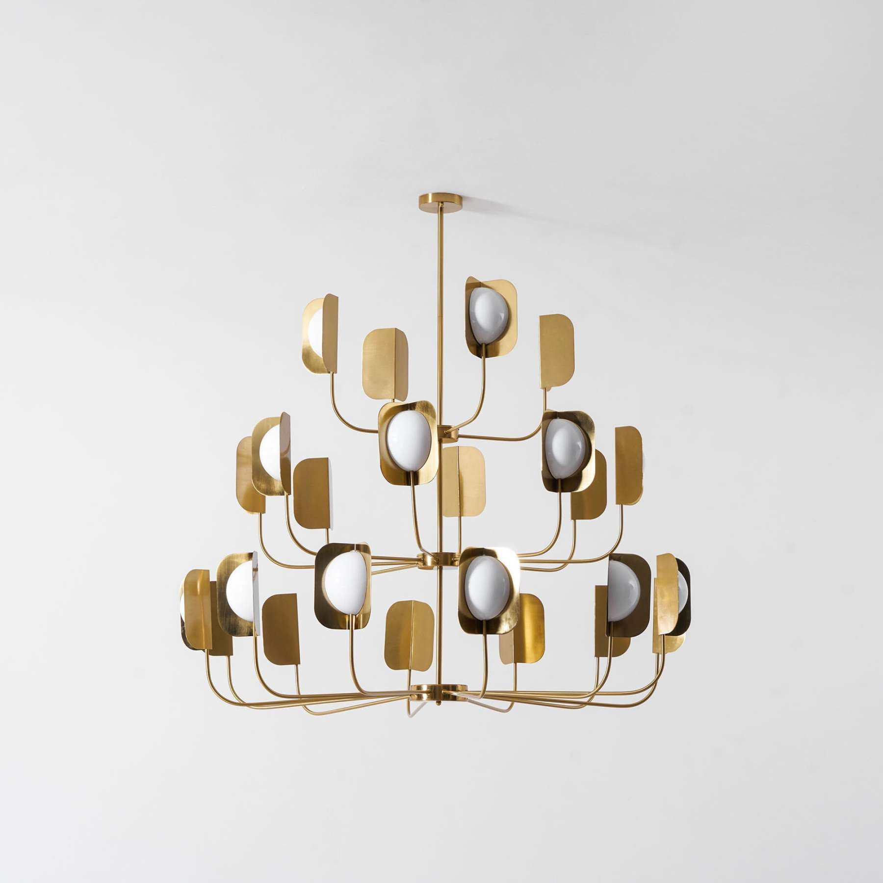 Axis Brass Leaf Chandelier