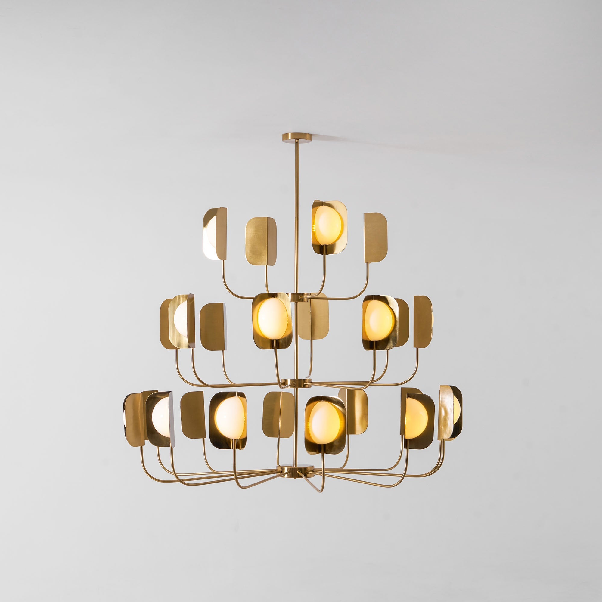 Axis Brass Leaf Chandelier