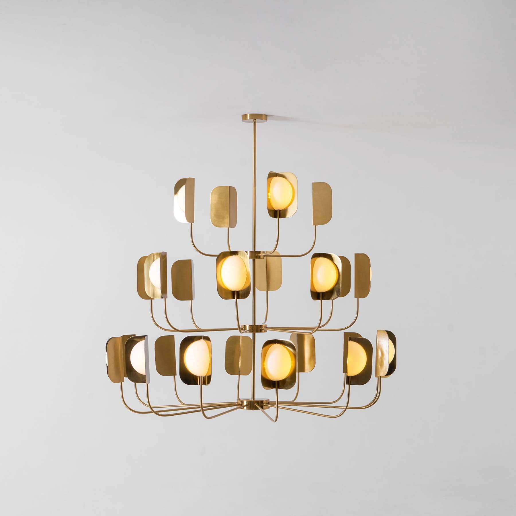 Axis Brass Leaf Chandelier