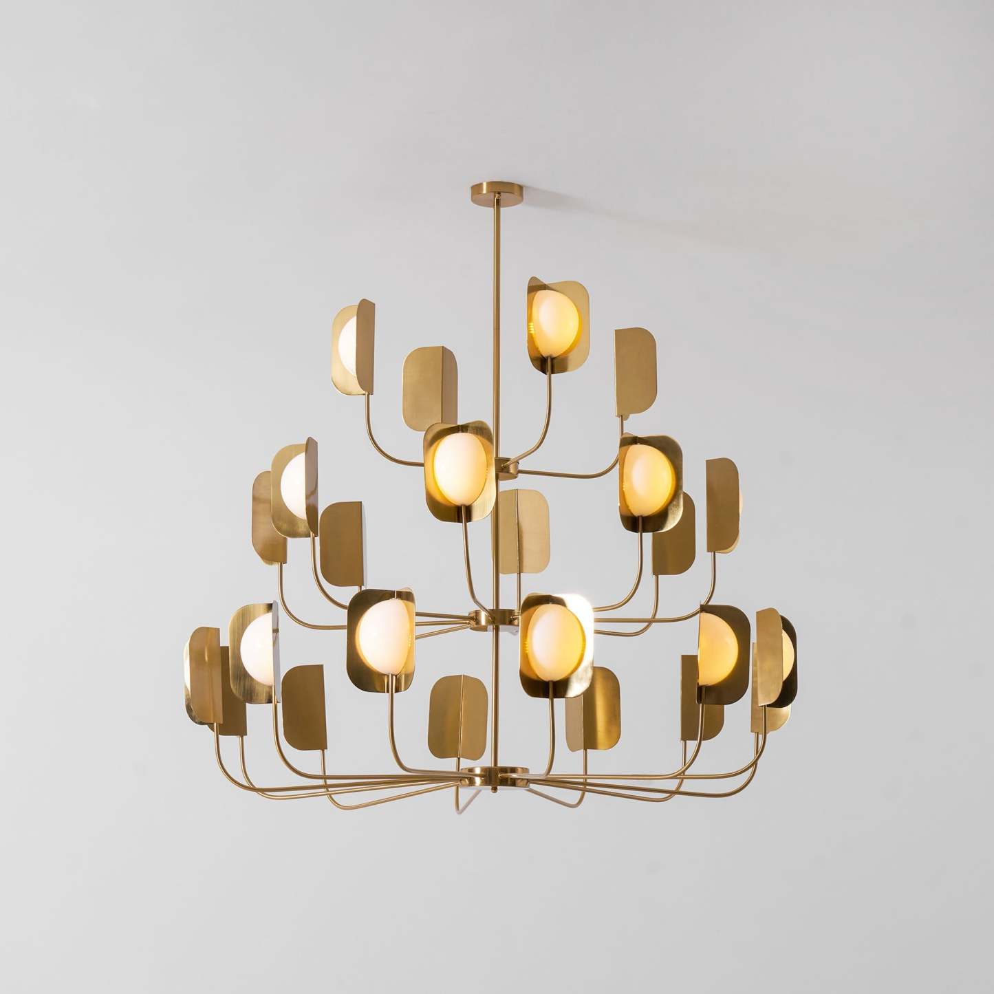 Axis Brass Leaf Chandelier