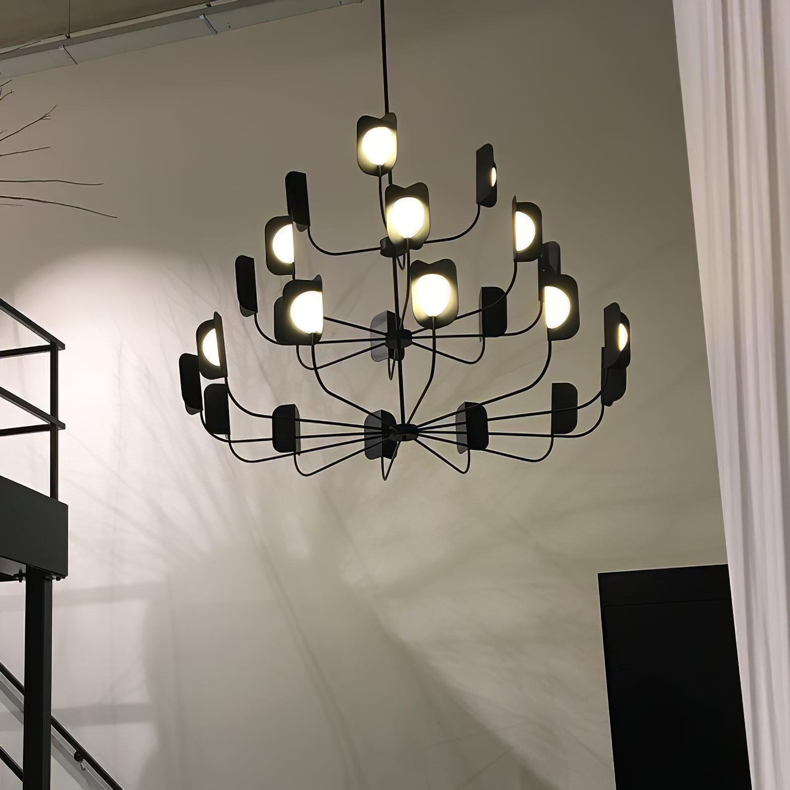 Axis Brass Leaf Chandelier