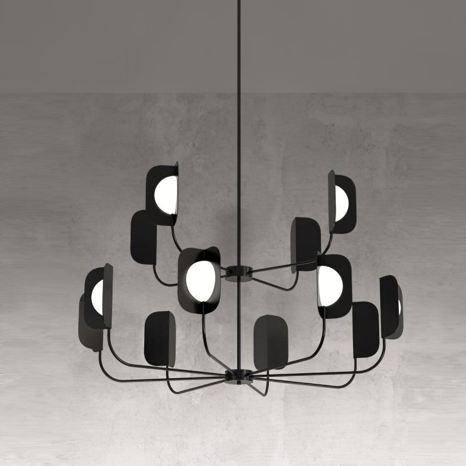 Axis Brass Leaf Chandelier