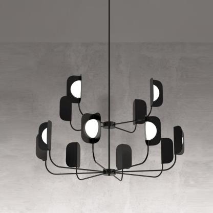 Axis Brass Leaf Chandelier
