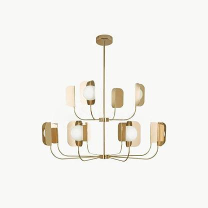 Axis Brass Leaf Chandelier
