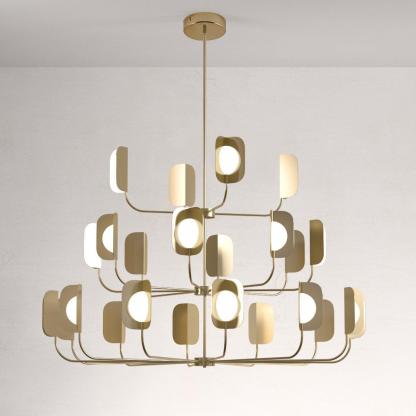 Axis Brass Leaf Chandelier