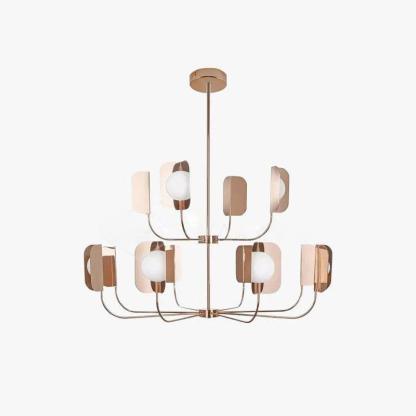 Axis Brass Leaf Chandelier