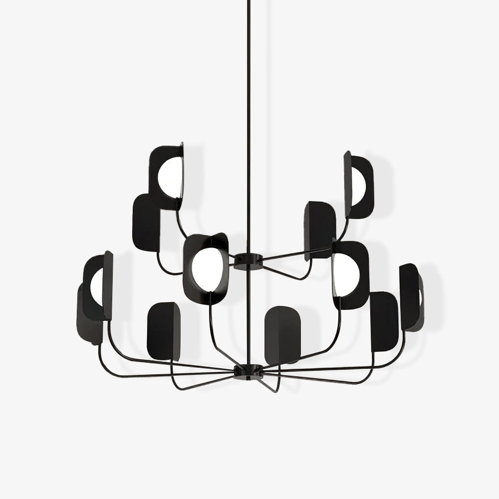 Axis Brass Leaf Chandelier