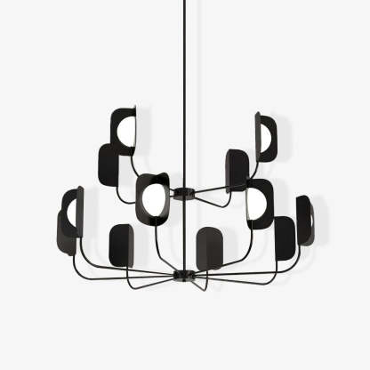Axis Brass Leaf Chandelier