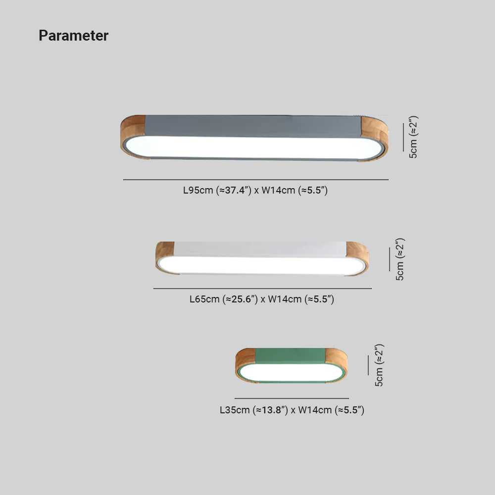 Morandi Nordic LED Madera Lámpara de Techo, Blanca/Gris/Verde