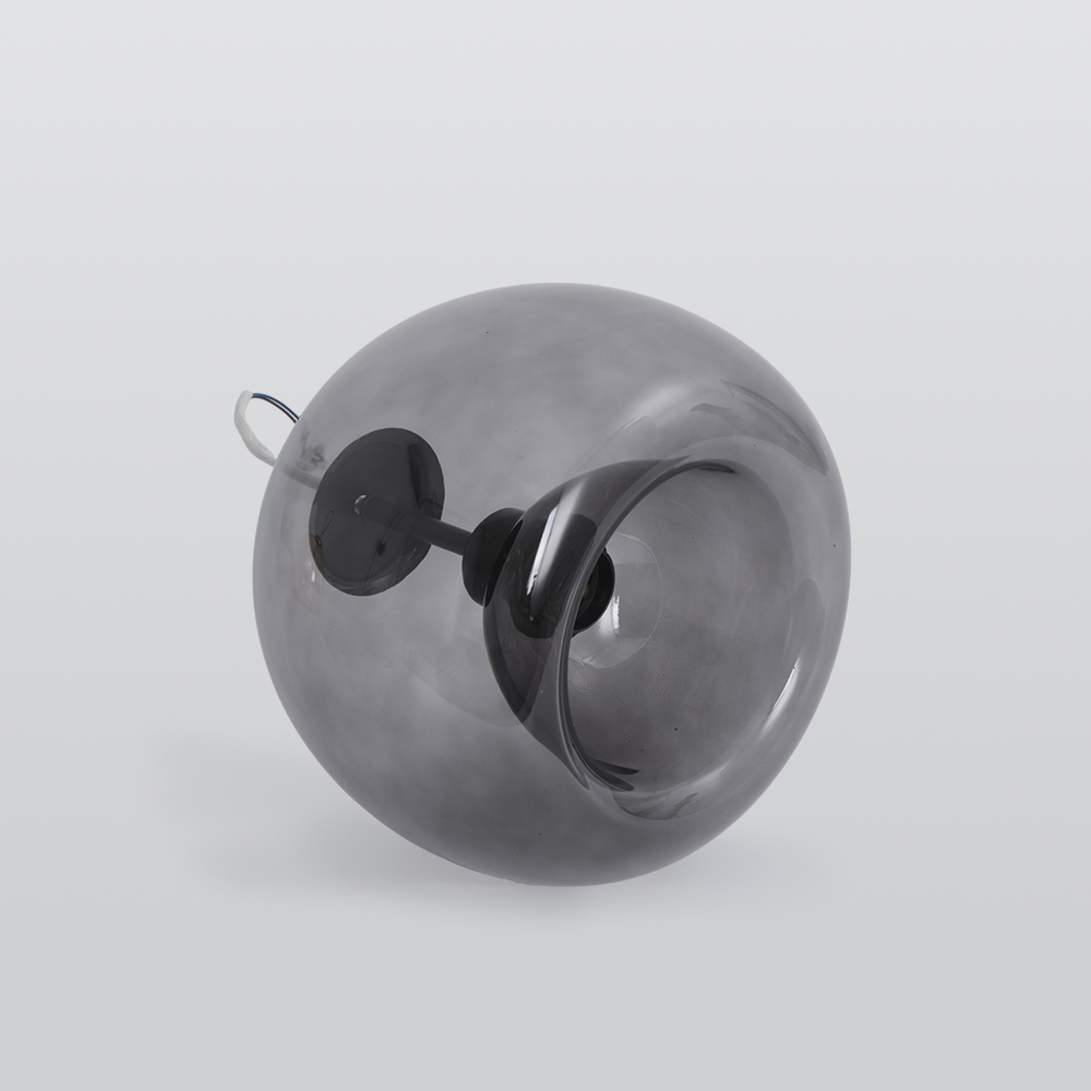 Sanna Moderna Bola Metal/Vidrio Lámpara de Techo/ Colgante Dorada/Negra