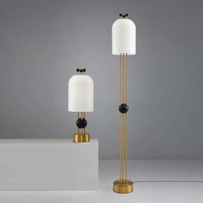 Retro Lantern Glass Floor Lamp