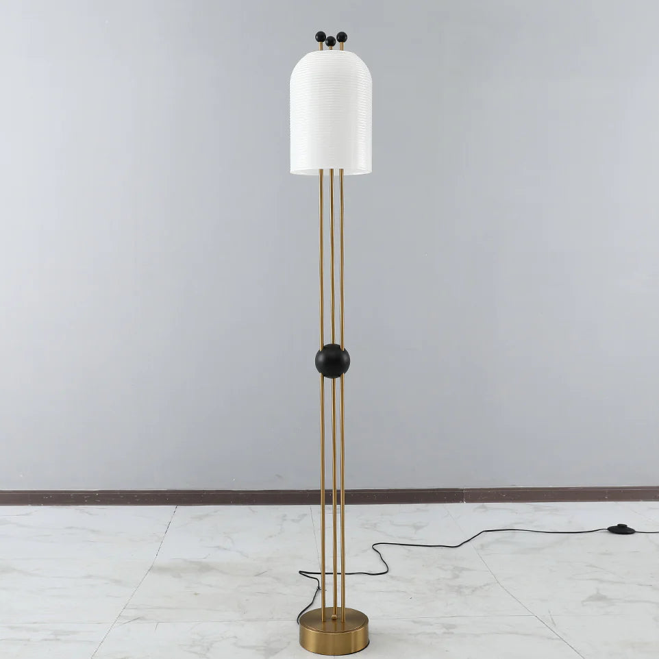 Retro Lantern Glass Floor Lamp