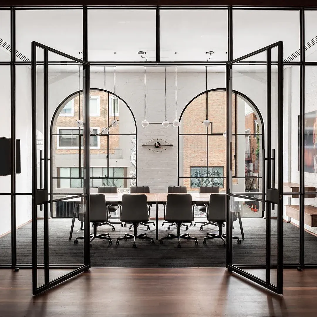 Orr Minimalismo Negro Metal Vidrio Colgante Luz Dormitorio Sala de estar