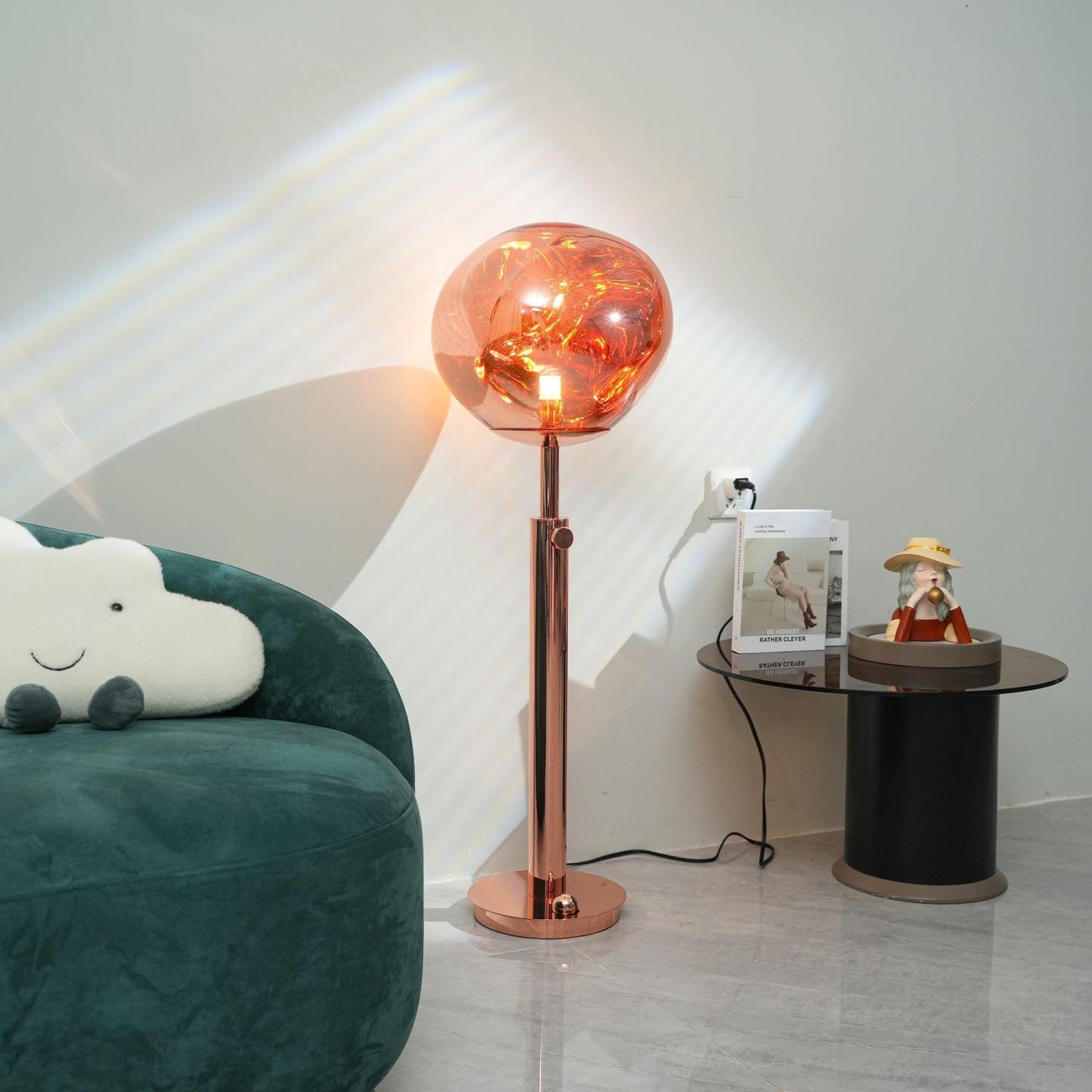 Verona Lava Slim Glow Glass Floor Lamp