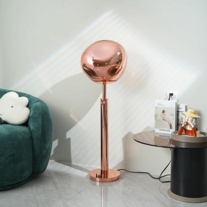 Verona Lava Slim Glow Glass Floor Lamp