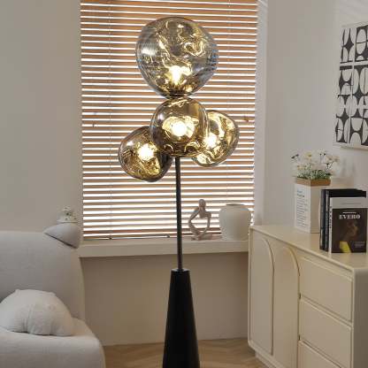 Verona Lava Column Glass Floor Lamp