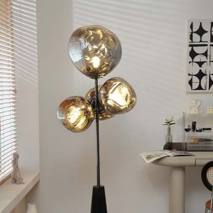 Verona Lava Column Glass Floor Lamp