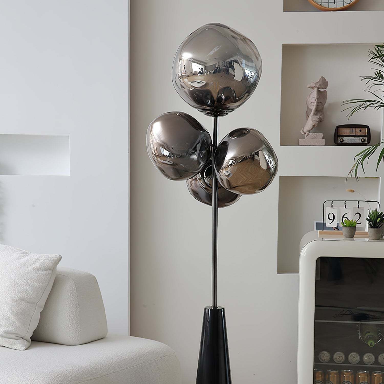 Verona Lava Column Glass Floor Lamp