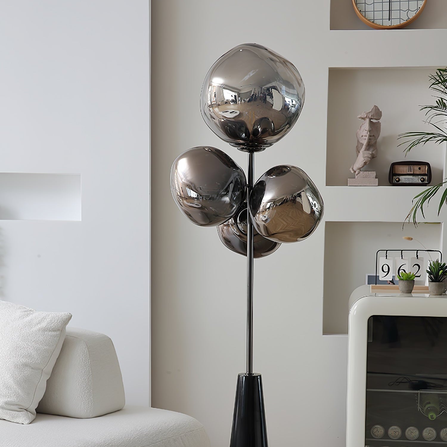 Verona Lava Column Glass Floor Lamp