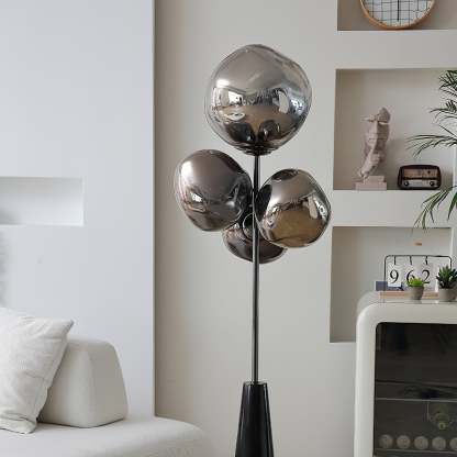 Verona Lava Column Glass Floor Lamp