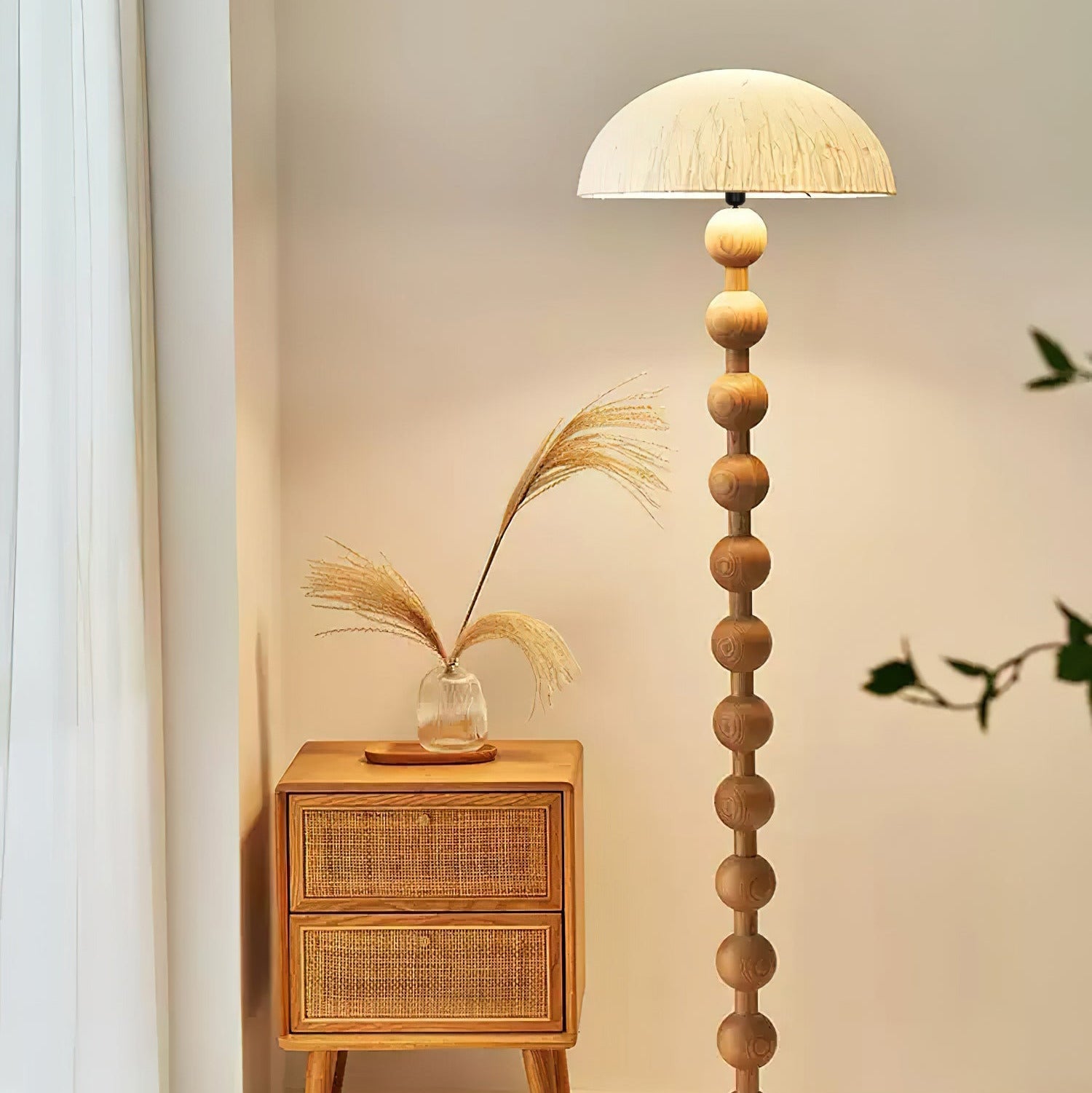 Artelux Orla Sculptural Wood Floor Lamp