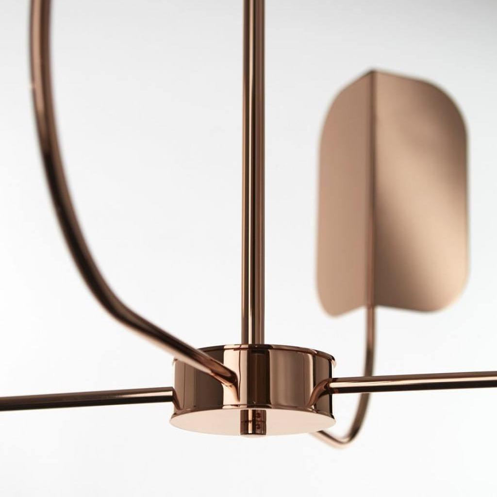 Axis Brass Leaf Chandelier