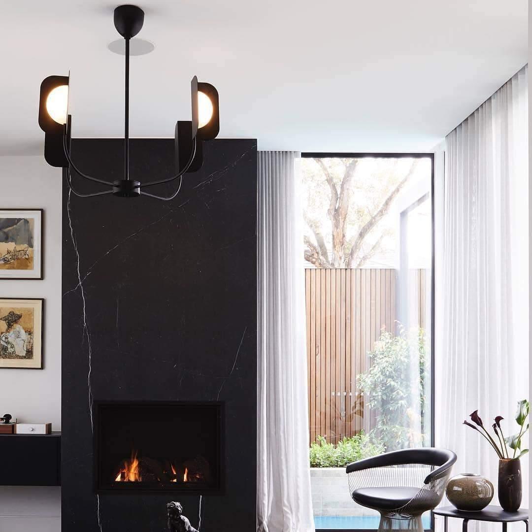 Axis Brass Leaf Chandelier