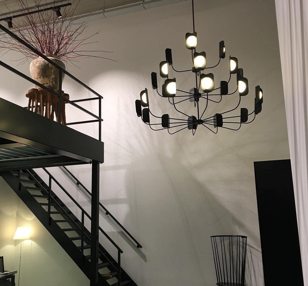 Axis Brass Leaf Chandelier