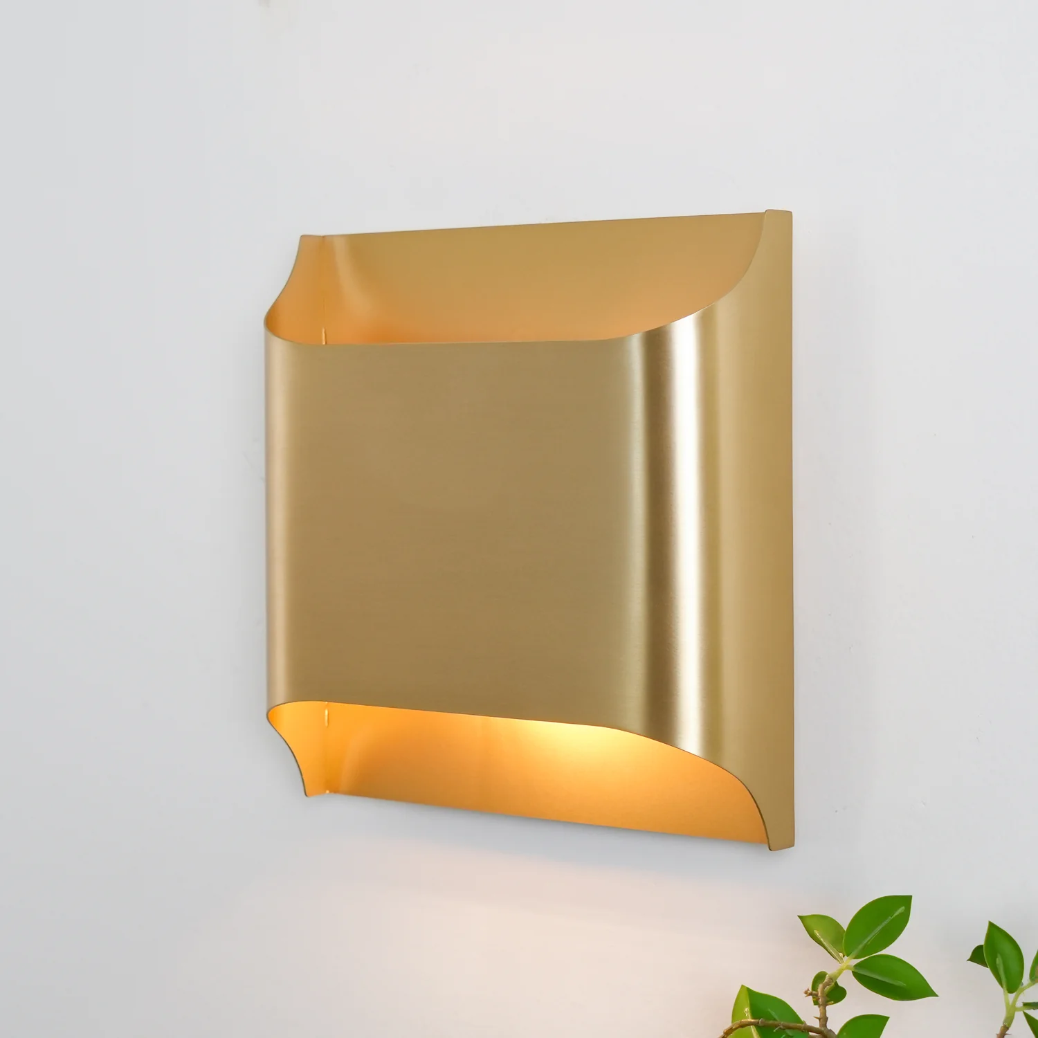 Orr Antiguo Industrial Cuadrado Metal Aplique Dormitorio Pasillo Cuarto de Baño