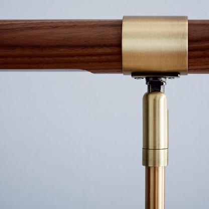 Axis Linear Wood & Brass Table Lamp