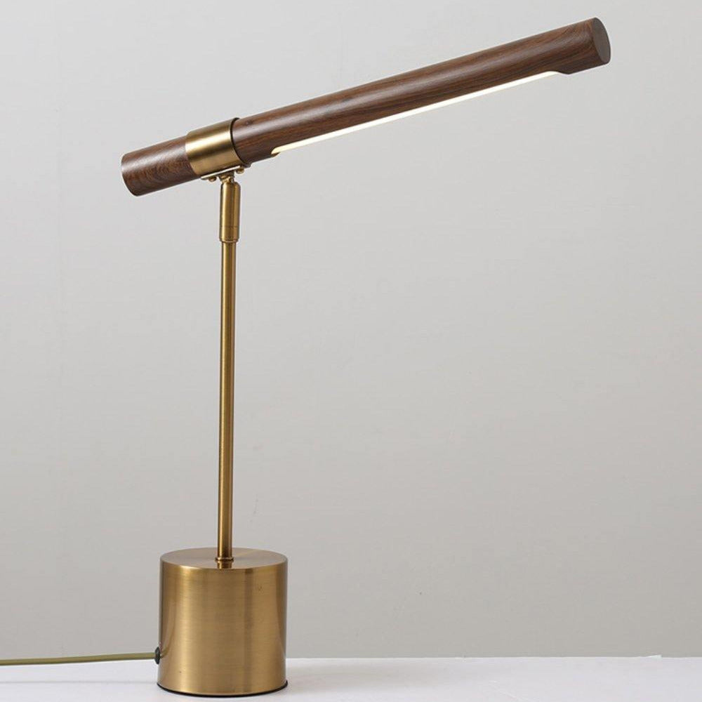 Axis Linear Wood & Brass Table Lamp