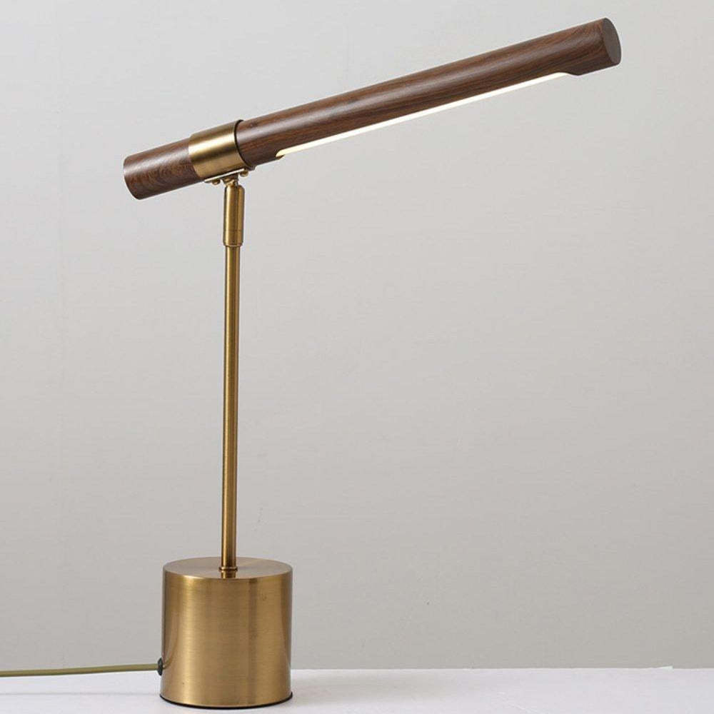 Axis Linear Wood & Brass Table Lamp