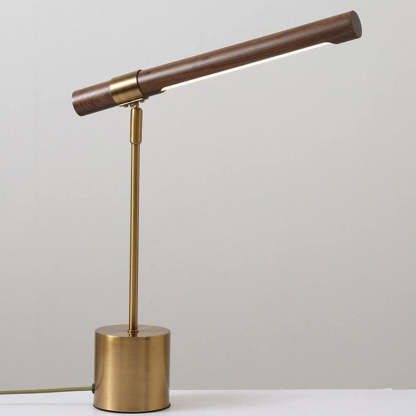Axis Linear Wood & Brass Table Lamp