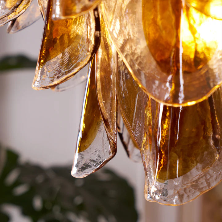 Muse Amber Murano Glass Chandelier
