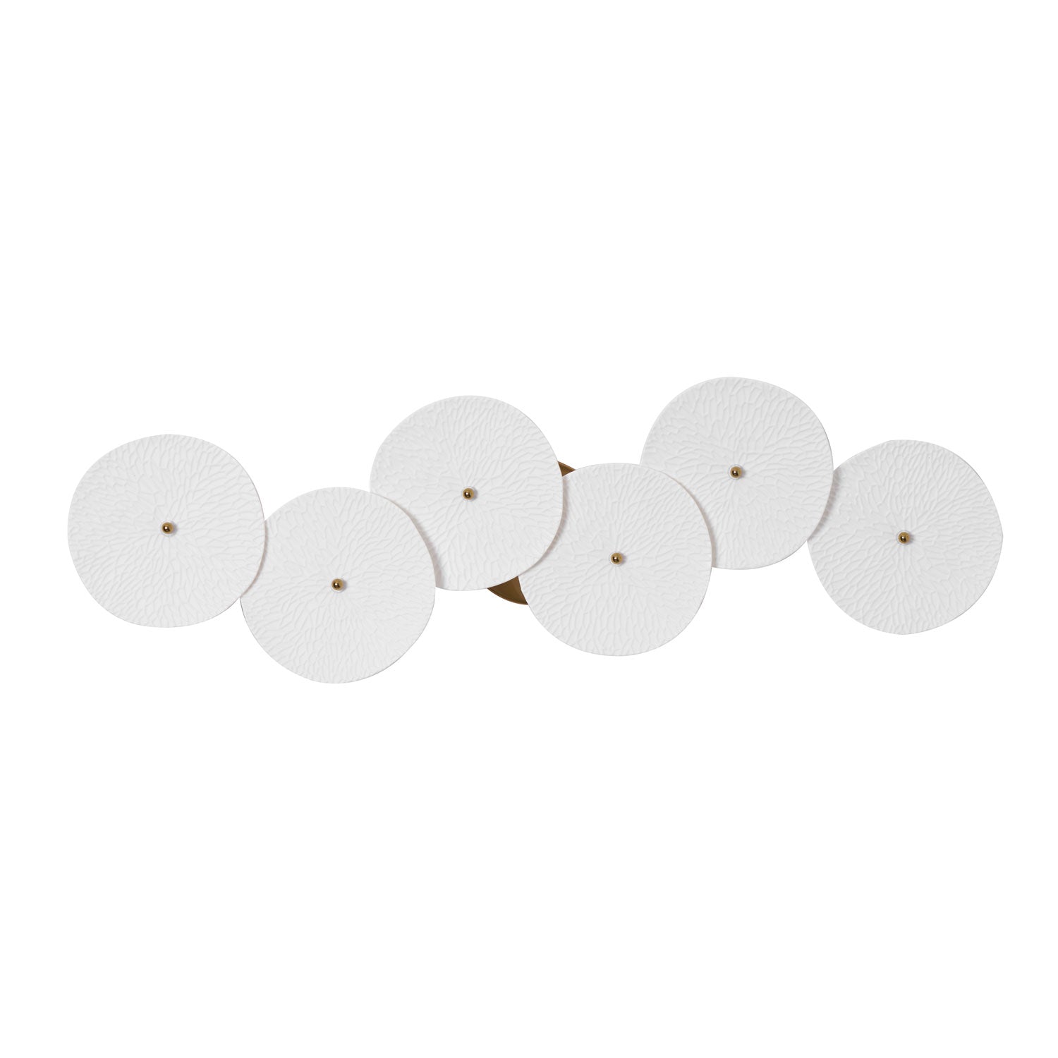 Hakka Contemporary Ceramic Brass Lotus Petal Wall Light