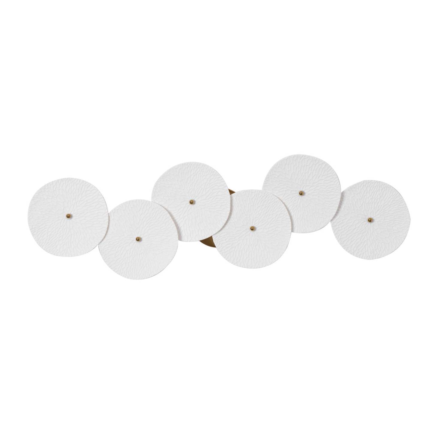 Hakka Contemporary Ceramic Brass Lotus Petal Wall Light