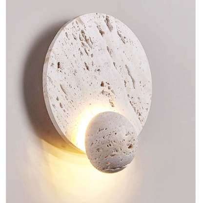 Luna Travertine Sconce Aplique