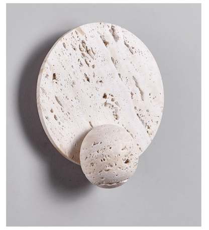 Luna Travertine Sconce Aplique