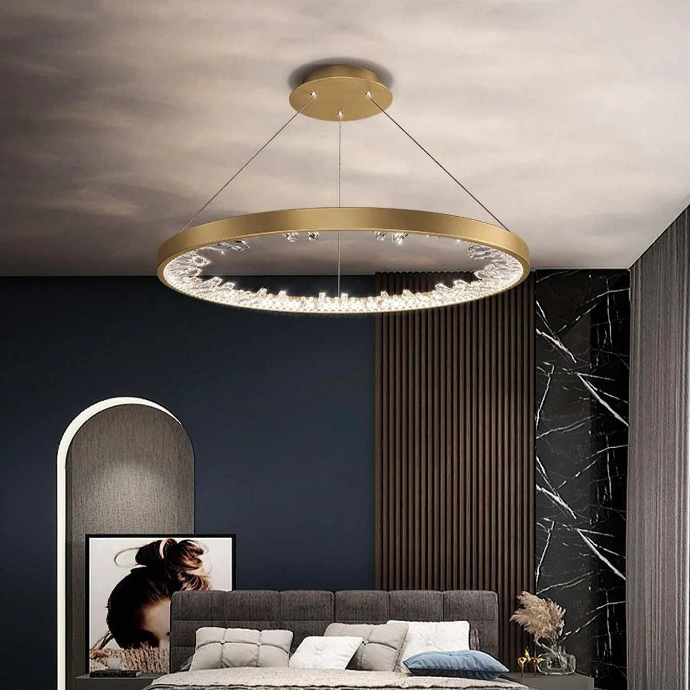 Verona Circle Crystal Chandelier
