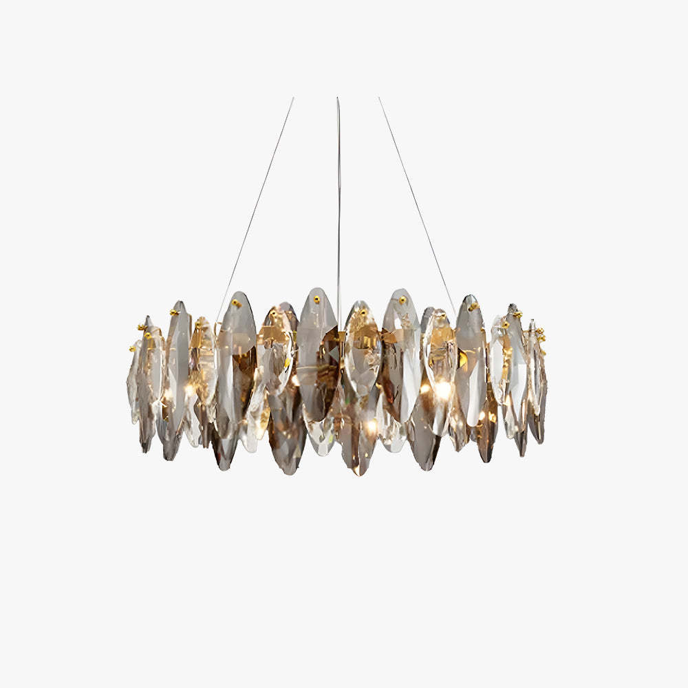Marilyn Crystal Lámparas de Araña LED Elíptico Vidrio/Metal Oro Salón