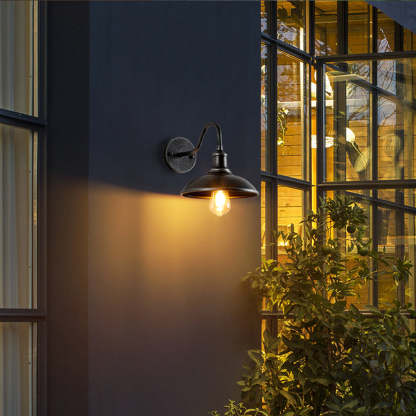 Alessio Vintage Cúpula Metal LED Aplique de Pared Bronce
