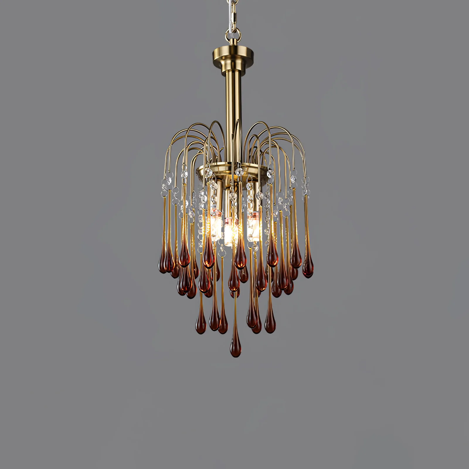 Marilyn Vintage Metal Crystal Glass Pendant Light Bedroom Living Room