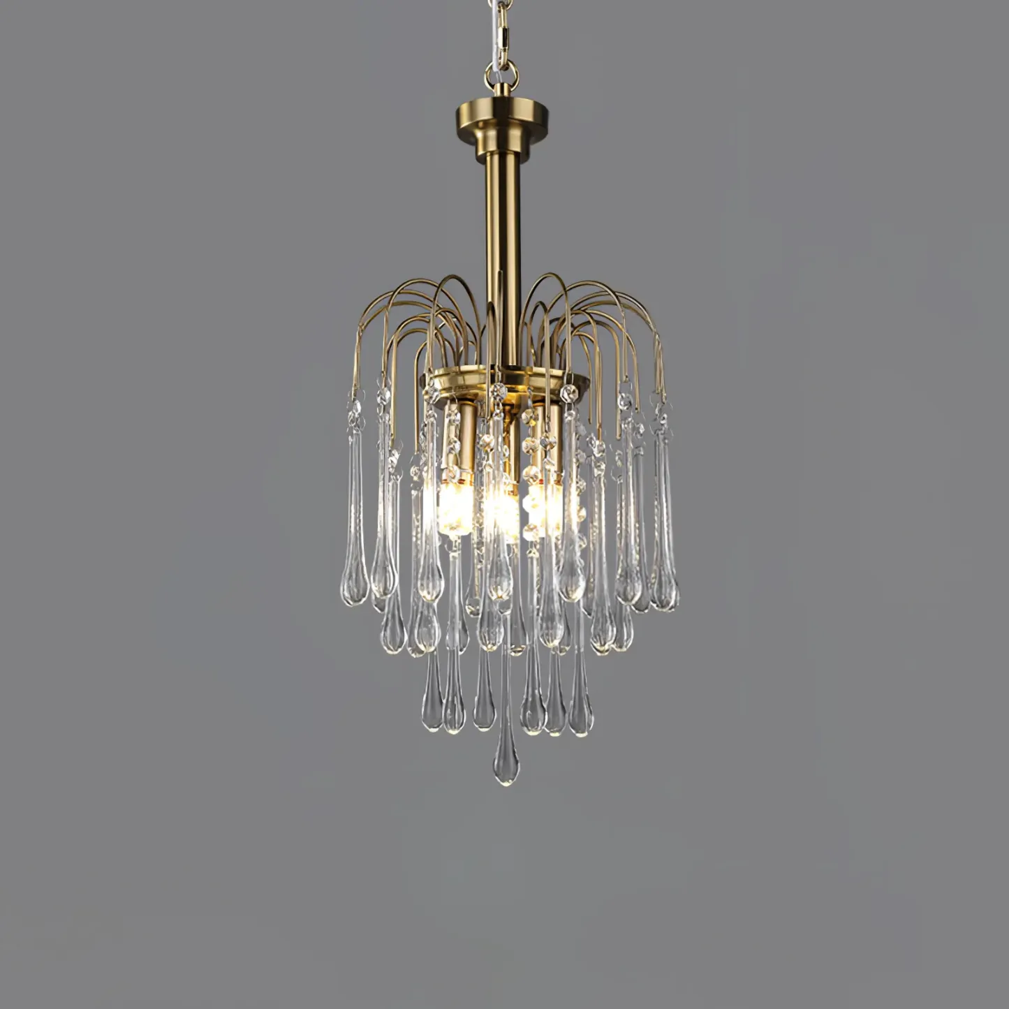 Marilyn Vintage Metal Crystal Glass Pendant Light Bedroom Living Room