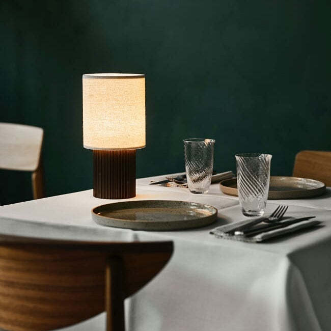 Axis Table Lamp Brown White