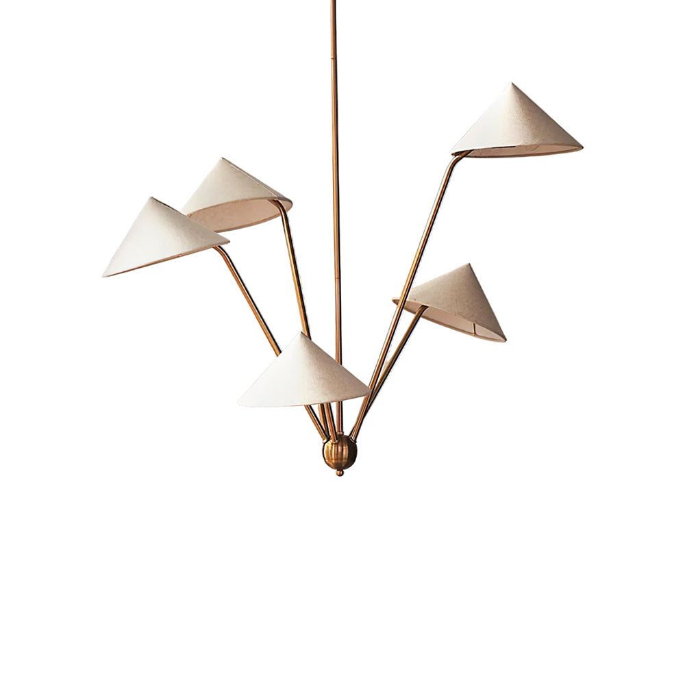 Hakka Cone Shade Branching Chandelier