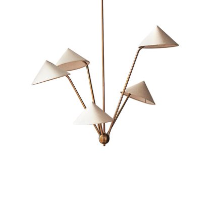 Hakka Cone Shade Branching Chandelier