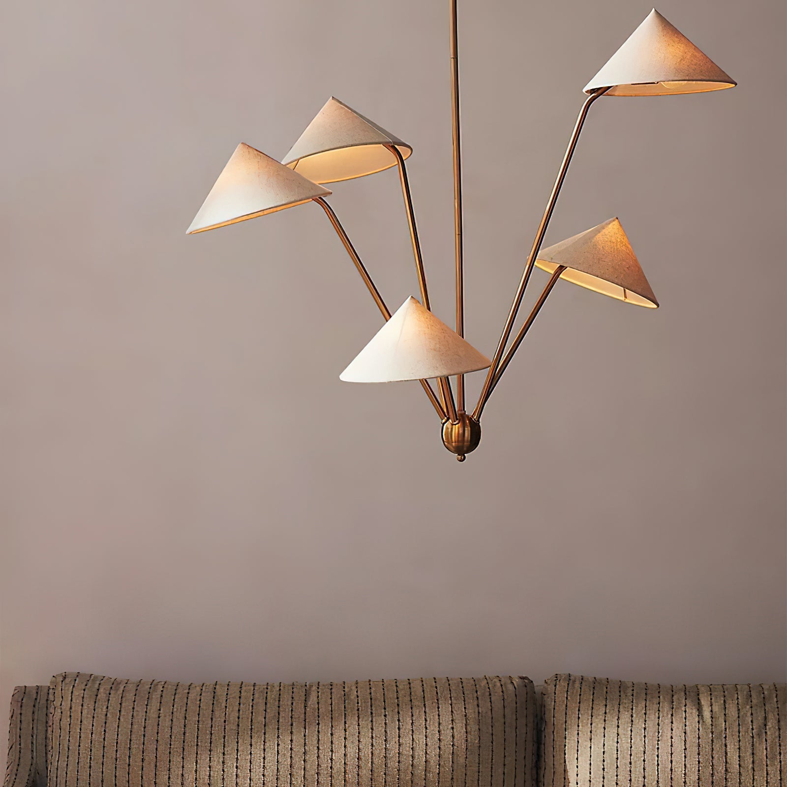 Hakka Cone Shade Branching Chandelier