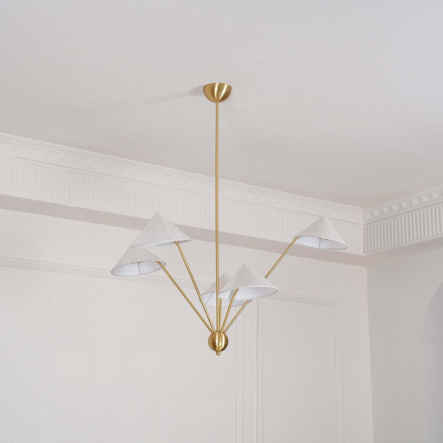 Hakka Cone Shade Branching Chandelier
