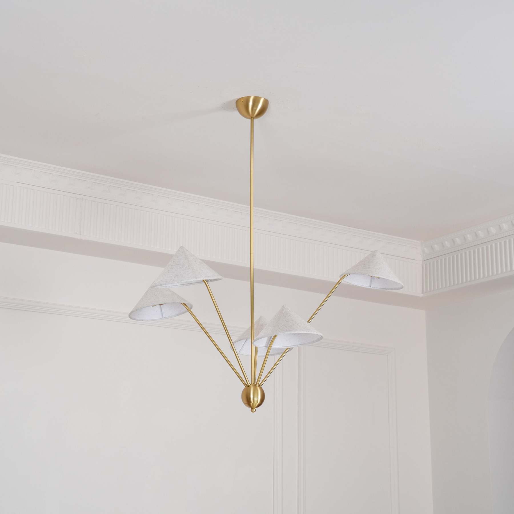 Hakka Cone Shade Branching Chandelier
